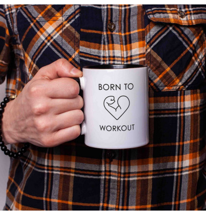 Кружка "Born to workout", фото 3, цена 180 грн